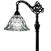 Amora Lighting AM107FL11 Tiffany Style Floor Lamp In Adjustable Shade 62" High