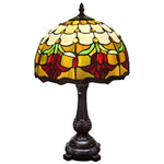 Amora Lighting AM1094TL12B Tiffany Style Tulips Table Lamp 19" Tall
