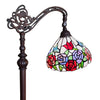 Amora Lighting AM1114FL12B Tiffany Style Roses Reading Floor Lamp 62" High