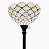 Amora Lighting AM1119FL14B Tiffany Style Floor Torchiere Lamp 72" High 