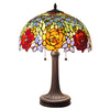 Amora Lighting AM1534TL16B Tiffany Style Roses Table Lamp 23" High