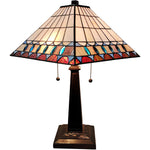 Amora Lighting AM238TL14B Tiffany Style Mission Table Lamp 21" High