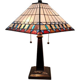 Amora Lighting AM238TL14B Tiffany Style Mission Table Lamp 21