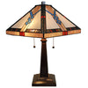 Amora Lighting AM244TL14B Tiffany-style Mission Table Lamp 23" Tall