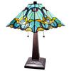 Amora Lighting AM254TL14B Tiffany Style Floral Mission Table Lamp 23" High