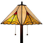Amora Lighting AM259FL18B Tiffany Style Mission Floor Lamp 63" High
