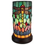 Amora Lighting AM270ACCB Tiffany Style Accent Table Lamp 10.5" High