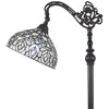 Amora Lighting Tiffany Style AM277FL12B Peacock Design Floor Reading Lamp 62"