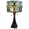 Amora Lighting AM286TL12B Tiffany Style Floral Table Lamp 21" Tall