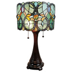 Amora Lighting Tiffany Style Floral Table Lamp 21" Tall