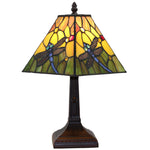 Amora Lighting AM289TL08B Tiffany Style Dragonfly Table Lamp 14.5" Tall