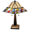 Amora Lighting AM300TL14B Tiffany Style Berries/Leaves Mission Table Lamp 22" Tall