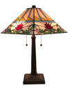 Amora Lighting AM311TL14 Tiffany Style Multi Color Mission Table Lamp 22" High