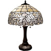 Amora Lighting AM333TL16 Tiffany Style Floral White Table Lamp 24" Tall