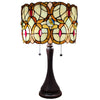 Amora Lighting AM335TL10 Tiffany Style Geometric Table Lamp 21" Tall