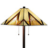 Amora Lighting AM352FL17 Tiffany Style Mission Standing Floor Lamp 62" Tall 