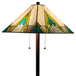 Amora Lighting AM353FL17 Tiffany Style Mission Standing Floor Lamp 62" Tall