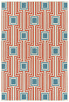 Kaleen Rugs Amalie Collection AML09-32 Tangerine Area Rug