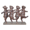 Sagebrook Home AR10425-02 8.25" Rust Dancing Pigs