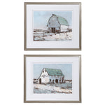 Uttermost 33689 Plein Air Barns Framed Prints Set/2