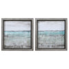 Uttermost 51114 Aqua Horizon Framed Prints, Set/2