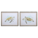 Uttermost 33720 Sea Turtle Study Watercolor Prints, Set of 2