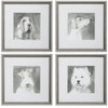 Uttermost 33722 Modern Dogs Framed Prints, Set of 4