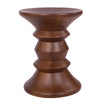 LeisureMod Madison Accent Side Table in Walnut - Alexander
