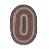 Homespice Decor 803238 4' x 6' Oval Adirondack Wool Braided Rug