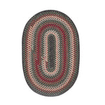 Homespice Decor 803238 4' x 6' Oval Adirondack Wool Braided Rug