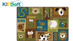 Carpet For Kids KIDSoft Animal Sounds Toddler Rug - Nature