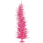 4' Pink Laser Artificial Christmas Tree Pink Dura-lit Incandescent Lights