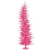 Vickerman  4' Pink Laser Artificial Christmas Tree Pink Dura-lit LED