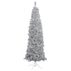 Vickerman 4.5' Silver Pencil Artificial Christmas Tree Warm White Dura-lit LED.