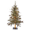 Vickerman B165451LED 5' x 34" Dakota Alpine Artificial Christmas Tree Warm White Dura-lit LED Lights