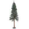 Vickerman B907361LED 6' Natural Bark Alpine Artificial Christmas Tree Warm White Dura-lit LED Lights