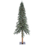 Vickerman B907391LED 8' Natural Bark Alpine Artificial Christmas Tree Warm White Dura-lit LED Lights