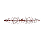 Benzara Traditionally Carved Metal Wall Plaque With Scrollwork, Brown