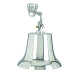 Benzara Classic Style Decorative Aluminum Bell With Wall Bracket, Silver