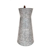 Benzara Farmhouse Style Galvanized Metal Jug with Handle, Gray