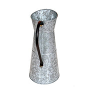 Benzara Farmhouse Style Galvanized Metal Jug with Handle, Gray