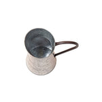 Benzara Farmhouse Style Galvanized Metal Jug with Handle, Gray