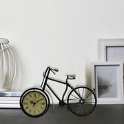 Benzara Cycle Shaped Metal Table Clock With Analog Display, Multicolor