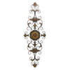 Benzara Vintage Style Metal Scrollwork Wall Decor, Brown and Black