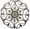 Benzara Fabulous Metal Wall Decor with Intricate Design, Bronze
