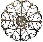 Benzara Fabulous Metal Wall Decor with Intricate Design, Bronze