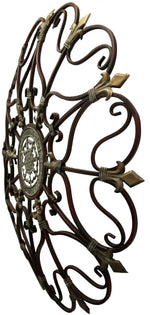 Benzara Fabulous Metal Wall Decor with Intricate Design, Bronze