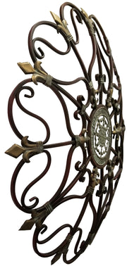 Benzara Fabulous Metal Wall Decor with Intricate Design, Bronze