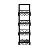 Benzara Metal Wall Wine Rack with 4 Bottle Holders