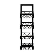 Benzara Metal Wall Wine Rack with 4 Bottle Holders
